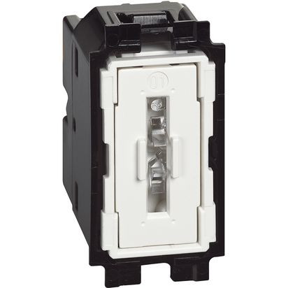 1-клавишный выключатель (1-way switch) 10AX, Bticino, Living Now, K4001 1-клавишный выключатель (1-way switch) 10AX, Bticino, Living Now, K4001